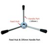 Drill Press Machines Parts Feed Hub Wheel & 195mm Handle Bar Set