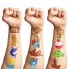 96 PCS Gone Fishing Fish Temporary Tattoos Birthday Theme Party Supplies Decorations Favors Decor Cute Little Nautical Fisherman Tattoo Stickers for School Prizes Gifts for Kids Boys Girls Carnival