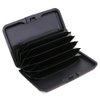 ELFISH Mini RFID Aluminum Wallet Credit Cards Holder Business Card Case Metal ID Case for Men Women (Flag)