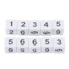 Drfeify Six Sided Dice with Numbers, 20PCS/SET, 16mm, Plastic Multifunction Dice Cube for Board Game Toy Bar Home
