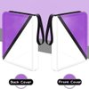 Card Binder with 4 Pockets - Holds Up to 400 Cards, Trading Card Collection Case Book (Purple, 4 Pockets/400 Cards)