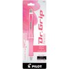 Pilot Dr. Grip Frosted Refillable & Retractable Ballpoint Pen, Medium Point, Barrel Color May Vary, Black Ink, Single Pen (36254)