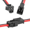 2Pairs Vgoohobby SM-2P Plug to Deans T Plug Adapter Male Female Connector with 18AWG 8CM Silicone Wire for RC Car Drone Boat Lipo Li-ion Battery