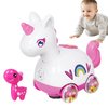 GGFSSQ Musical Unicorn Baby Toy - Crawling Toy with Music & Lights - Toddler Musical Crawling Toys, Development Learning Toys for 6m+ Boys and Girls (Unicorn)