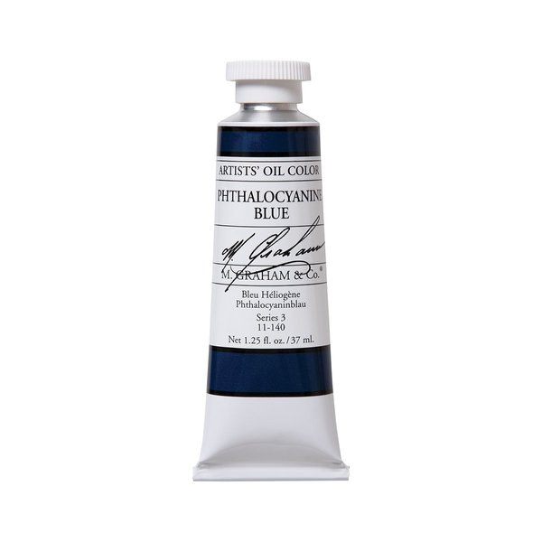 M. Graham Artist Oil Paint Phthalo Blue 1.25oz/37ml Tube
