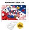 Avezano Baseball Happy Birthday Backdrop Banner Baseball Birthday Party Decorations Baseball Sports Themed Birthday Party Banner for Boys Kids Teens 70.8 x 43.3 Inch