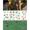 Onogola Glow In The Dark Insect Temporary Tattoos for Kids, 12 Sheets Luminous Butterfly Ladybird Bees Ant Fake Tattoo Stickers for Boys Birthday Party Favors Supplies Goodie Bag Fillers Gifts