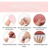 Bow Charm Designs Press on Nails Medium Cute Pink French Tip Fake Nails with White Pearl Designs Glossy Almond Shape Stick on Nails Reusable False Nails for Women Girls Manicure Nail Decor 24Pcs