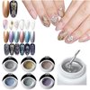 Hacaus 6 Colors 3D Metallic Painted Nail Art Creative Elastic Glue Painting Drawing Polish Emboss UV Gel Sculpture Design Manicure DIY