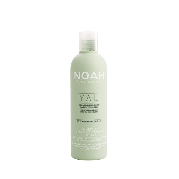 Noah Yal Hydrating Shampoo with Hyaluronic Acid & Clary Sage - Organic, Sulfate-Free, Vegan, Volumizing & Anti-Frizz, 8.5 fl.oz