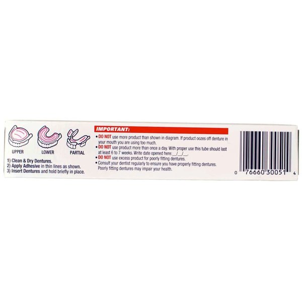 Fixodent Plus Denture Adhesive Cream Scope Flavor - 2 oz, Pack of 3