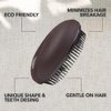Jovica Coffee Detangler Hair Brush for Curly and All Hair Types, suitable for Wet and Dry Usage