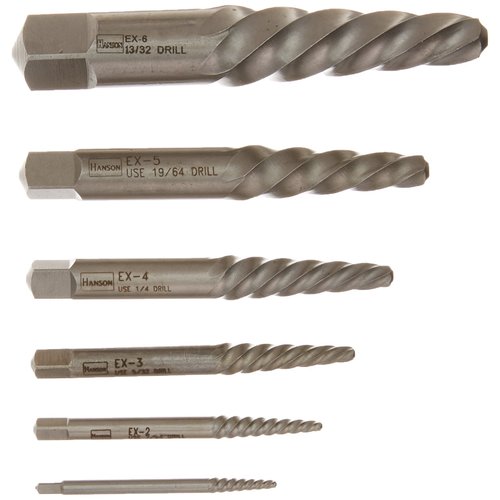 IRWIN Screw Extractor, Spiral Flute, 6-Piece (53545)