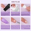 Saviland Gel Nail Polish Remover Kit: 250ML Nail Polish Remover with Nail Clips, Nail Tools,Cuticle Pusher, 500PCS Cotton Pad Nail Remover Manicure Kit for Salon Home DIY
