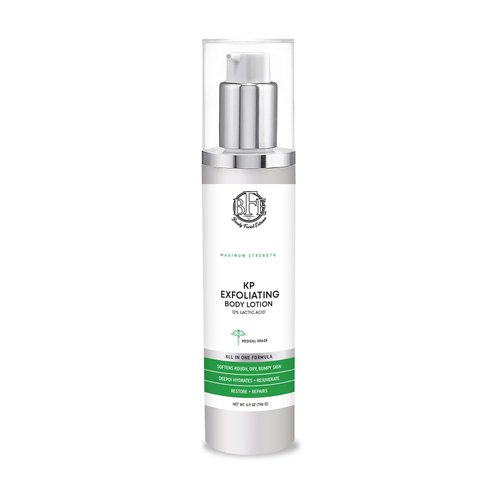 Keratosis Pilaris Exfoliating Body Lotion– 12% Lactic Acid. Provides Immediate Moisture & Gentle Exfoliation to Treat symptoms Associated with Keratosis Pilaris & Dry, Bumpy Skin Conditions.