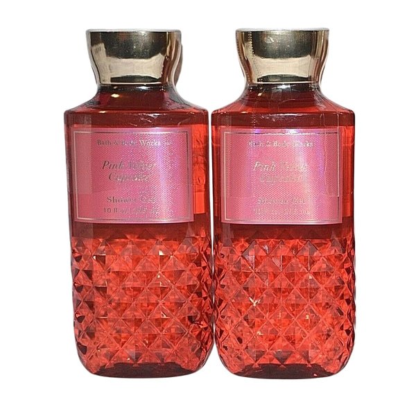 Bath and Body Works Pink Velvet Cupcake Shower Gel Gift Sets 10 Oz 2 Pack (Pink Velvet Cupcake)