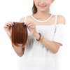 S-noilite® Charming 8"(20cm) Front Neat Light Auburn Bangs/fringe Clip in Hair Extensions One Piece Striaght Fringe Cute Hairpiece Accessories Lady Favor