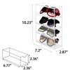 Tasybox Sunglasses Organizer, Acrylic Eyeglass Case Clear Eyeglass Holder Eyewear Display Case with 4 Drawers for Women and Men