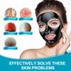 POP MODERN.C Blackhead Remover Mask Bamboo Charcoal Peel Off Mask Skin Care Face Mask 3-in-1 Kit Pimple & Deep Cleansing Black Facial Mask Shrink Pore With Blackhead Remover Extractor Tools