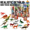 6 PACK Small Animal Figures Toys, 78 Pieces Realistic Mini Dinosaur Insect Sea Farm Reptile Wild Jungle Zoo Plastic Little Creatures Playset, Cake Topper Party Favors for Kids, Toddlers