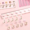 FSpronail Nail Stand for Press Ons Nail Display with 96 Pcs Reusable Sticky Putty Practice Magnetic Fake Nail Holder for Home DIY Beginner Salon Acrylic Nail Art Kit Accessories