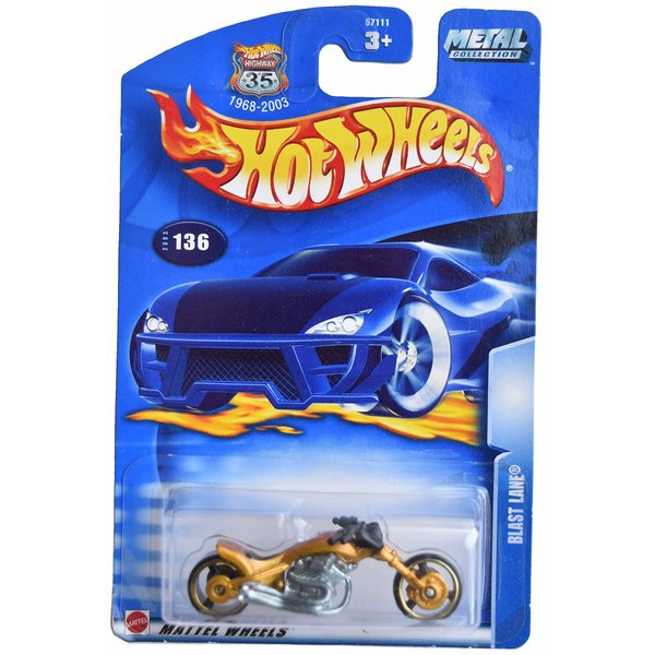 Hot Wheels Blast Lane, Gold #136