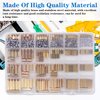 Csdtylh 420Pcs M2 M3 M4 Motherboard Standoffs&Screws&Nuts Kit, Hex Male-Female Brass Spacer Standoffs, Laptop Screws for DIY Computer Build, Electronic Projects, Raspberry Pi, Circuit Board etc.