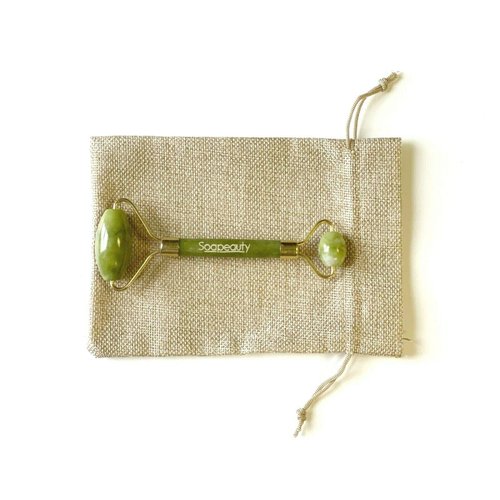 Jade Facial Roller Dual Action Face Therapy Massage 100% Natural Stone