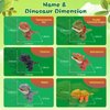 ledorr 6PCS Biting Finger Dinosaurs Toy Collectibles for Display, Play and Snap On Figure Novelty Creative Theater Puppet Doll Animal Hand Puppet Dinosaur for Kids