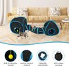 Cat Tunnels for Indoor Cats, Cat Tent, Cat Cube and Feather Cat Toy Collapsible Combo, with Interactive Cat Toy Ball, Cat Toy Set for Indoor Cat, Ferret, Guinea Pig, Rabbit, Bunny, Blue