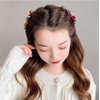 Colorful Pompom Braided Hair Clips for Women, Braided Hair Clip with 3 Small Clips, Hair Clips with Pompom,Hair Barrette(Pompom-6PCS)