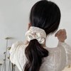 Bride Rhinestone Scrunchie Bachelorette Party Decorations Bride to Be Silk Hair Tie for Bachelorette Party Bridal Shower Headwear Wedding Engagement Bridesmaid Gift
