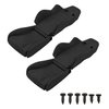 2Pack ShareGoo Hard Plastic Car Seat,RC Truck Simulation Seats Compatible with Axial SCX10 SCX10-III 90046 Spectra RR10 TRX-4 1/10 RC Crawler (Black)