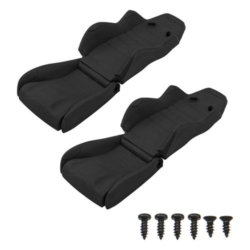 2Pack ShareGoo Hard Plastic Car Seat,RC Truck Simulation Seats Compatible with Axial SCX10 SCX10-III 90046 Spectra RR10 TRX-4 1/10 RC Crawler (Black)
