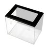 CiaoHER Acrylic Tip Collection Jar Donation Suggestion Box for Money Storage Container (6" W x 5" H x 4" D)