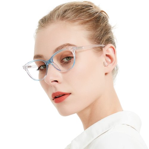 MARE AZZURO Anti Blue Ray Computer Eyewear Women Gaming Glasses Blue Light Blocking Eyeglasses Optical Frame No Degree