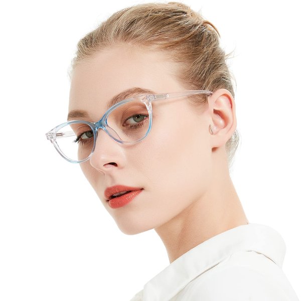 MARE AZZURO Anti Blue Ray Computer Eyewear Women Gaming Glasses Blue Light Blocking Eyeglasses Optical Frame No Degree