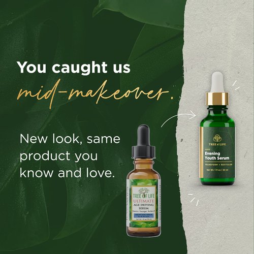 Tree of Life Beauty Anti-Aging Luxe Evening Youth Facial Serum | Age Defying Face and Skin Care, 1 Fl Oz