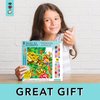Bright Stripes Paint by Numbers Kit for Kids: Easy to Follow Paint by Numbers Canvas with Frame Kids Paint Kit (Paint by Numbers Tropical Jungle)