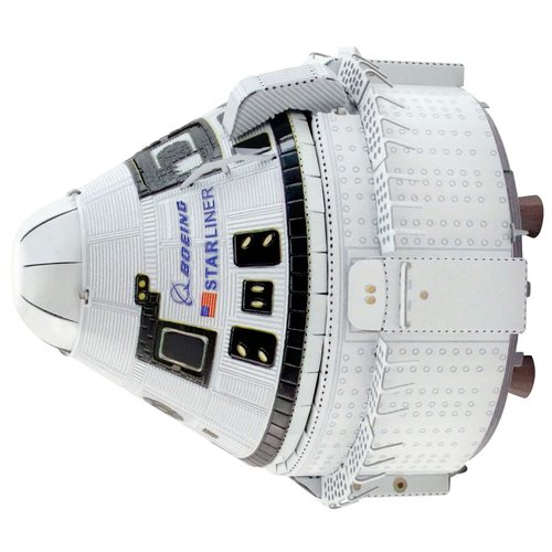 Metal Earth 3D Puzzle Spaceship Cst-100 Starliner Boeing Space Metal Puzzle Building Model Kits for Adults Moderate Level 5 X 5 X 5.5 Cm