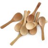 20 Pack 3.5'' Mini Wooden Spoons, Tiny Teaspoon for Honey/Jars/Sugar/Spices, Reusable Kitchen Supplies, Coffee/Yogurt/Ice Cream Tools (Light Brown)
