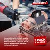 Caliastro 9-Inch Stainless Steel Frozen Meat Bone Cutting Saw Blades for Reciprocating and Sawzall Saws 5-Pack