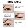 Eyebrow Pencil with Spoolie Brush- 4Pcs Professional Micro 1.5mm Tip Brow Pencil with Dual Ends Kit, Longwearing Waterproof Sweat-proof Eye Brow Pencil, Eyebrow Makeup Pencil for Women-02 Coffee Brown