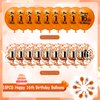 16th Birthday Balloons for Girls Boys 18Pcs Orange Happy 16th Birthday Latex Balloons Orange 16th Birthday Party Decorations for Kids 16th Birthday Anniversary Fall Halloween Party Supplies 12 Inch
