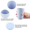 4Pcs Unbreakable Reusable Drinking Cup, Multicolor Wheat Straw Water Glasses, Tumbler Set Cup for Bathroom Drinking Adult Kids Cups Dishwasher Safe