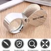 KINGMAS Pocket Jewelry Loupe 30x 21mm Jewelers Eye Magnifying Glass Magnifier