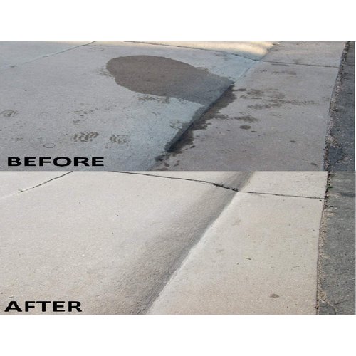 Concrete Oil Stain Remover Terminator-HSD Eco-Friendly Bio-Remediates and Removes Oil & Grease Stains on Concrete and Asphalt Driveways, Garages, Pavers, Patios, Parking Lots and Streets(2 LB)