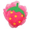Rocutus 4pcs Child Bath Shower Sponge Pouf Loofahs Mesh Brush Shower Ball Cute Bath Flower with Hooks for Travel (Mixed 4)