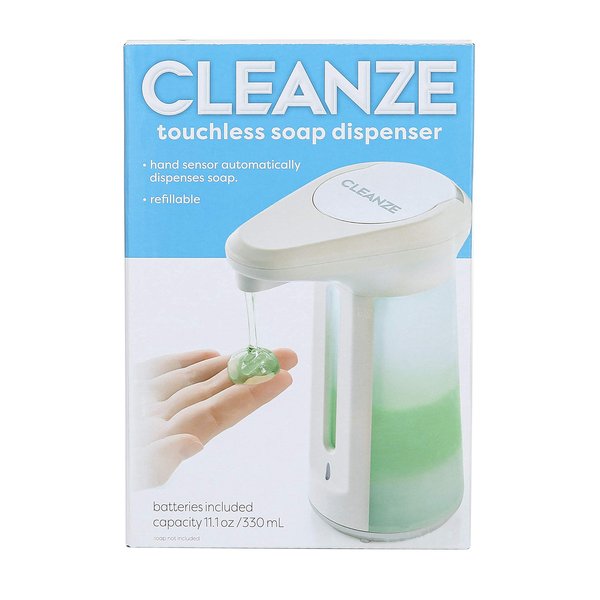 CLEANZE Touchless Soap Dispenser for Liquid Soap | Automatic Soap Dispenser for Kitchen Sink or Bathroom | Hands Free Soap Dispenser Holds up to 11.1oz Liquid Soap