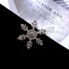 Snowflake Head Piece Rhinestone Hair Clips Bobby Pins for Women Girls Silver Crystal Hair Barrettes for Bride Wedding Bridal Hair Accessories 2pcs